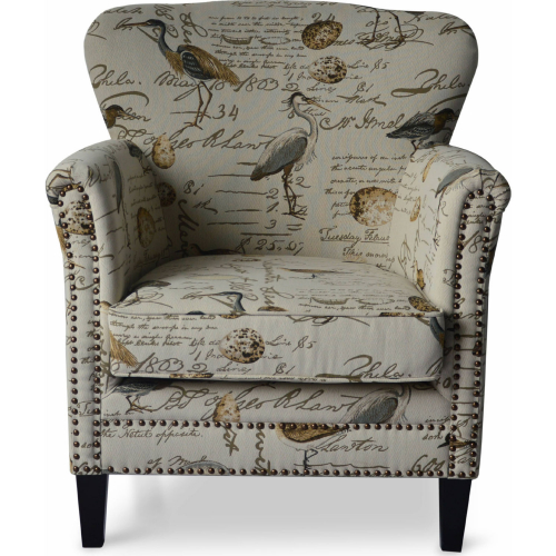 Phoebe Accent Chair in Cream Fabric